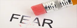Hypnotherapy erasing fear Phobia treatment – fear erased like a pencil eraser
